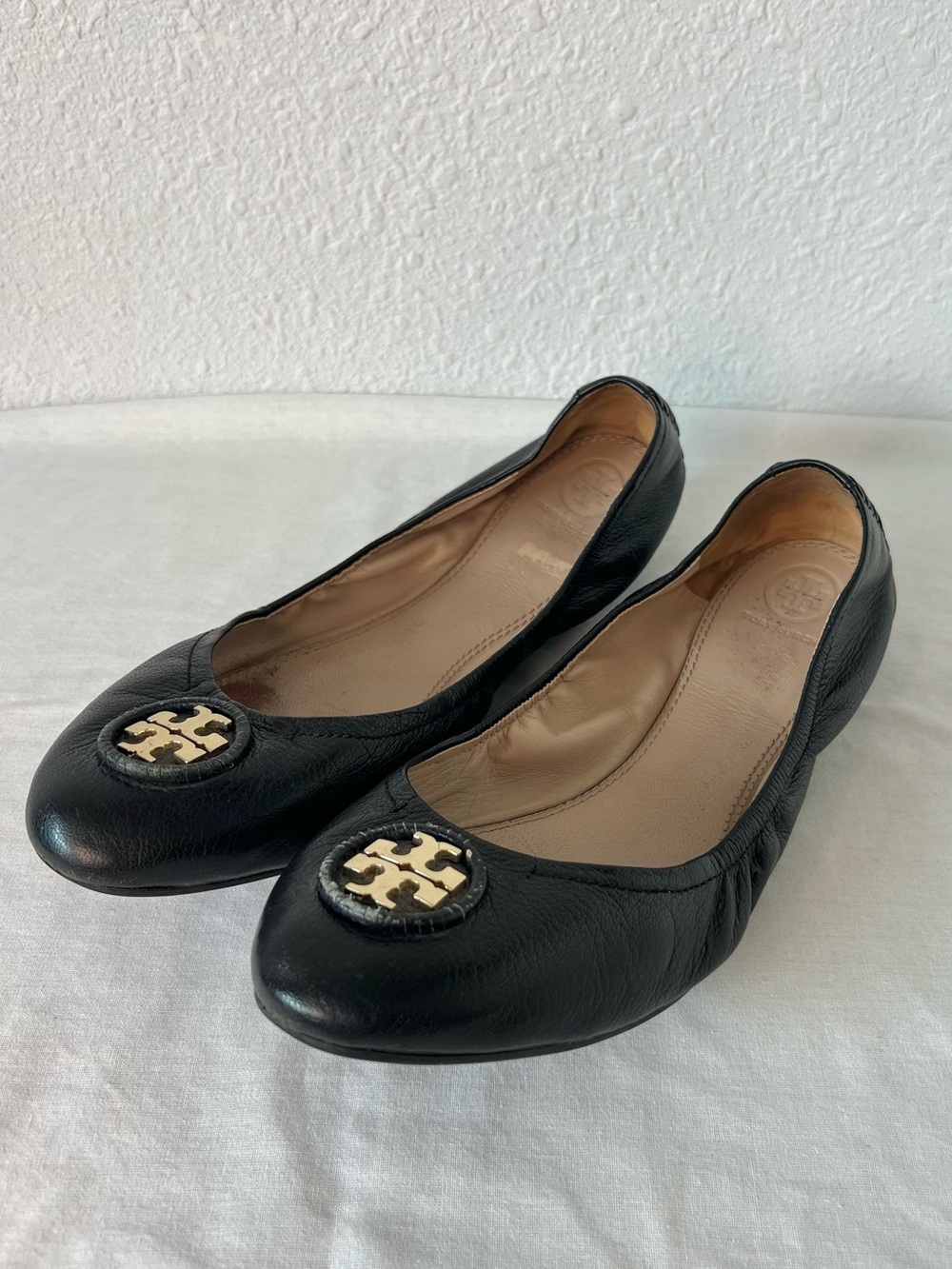 Tory Burch Allie Nappa Leather Ballet Flats